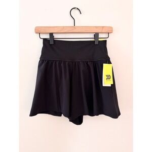 All in Motion Womens High Rise 2-in-1 Shorts Skirt Black XS NWT